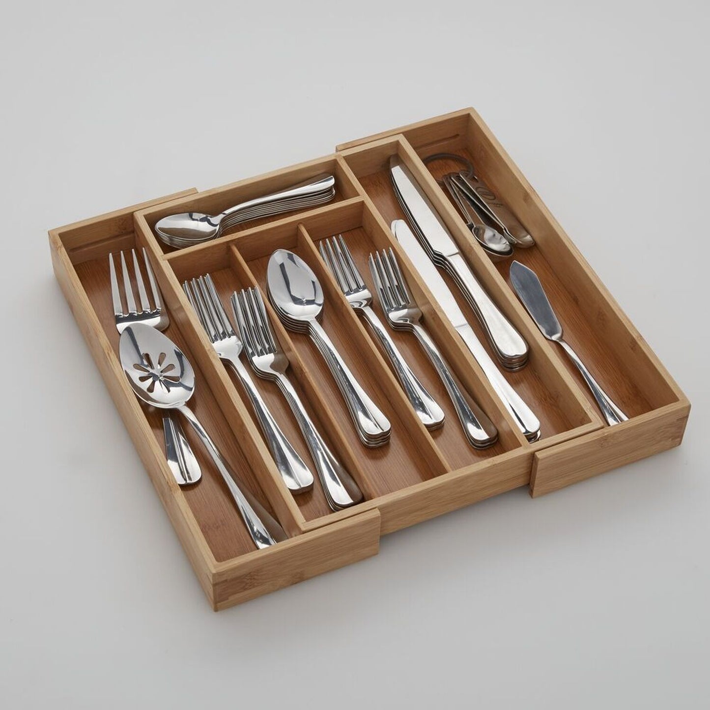 Rangement cuillère tiroir cuisine en bois hêtre rangement ustensiles et coutellerie
