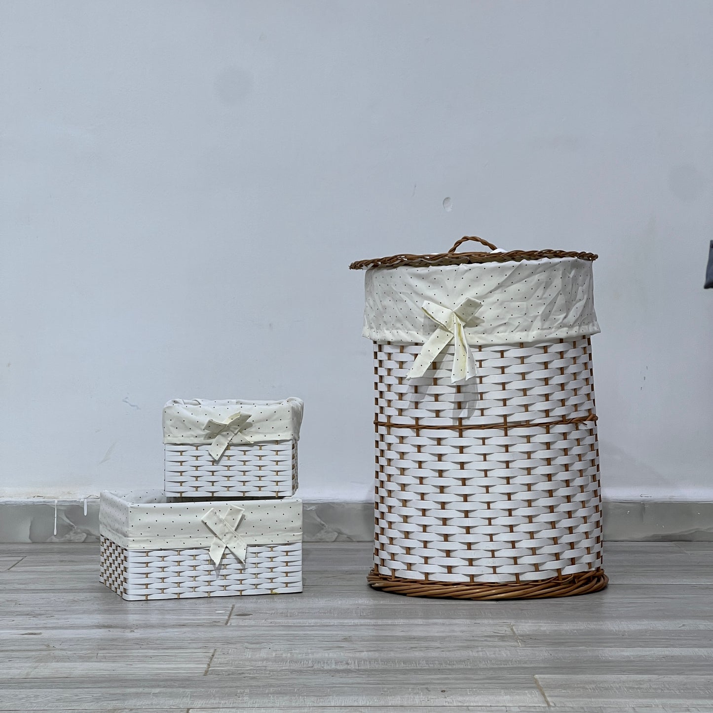 OSIER / Panier à linge décoratif en osier