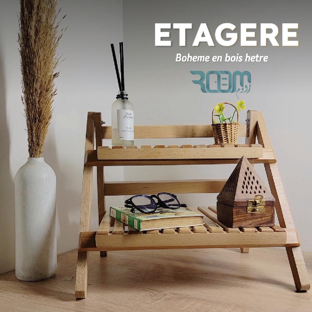 Etagère Bohème pliable en bois hêtre