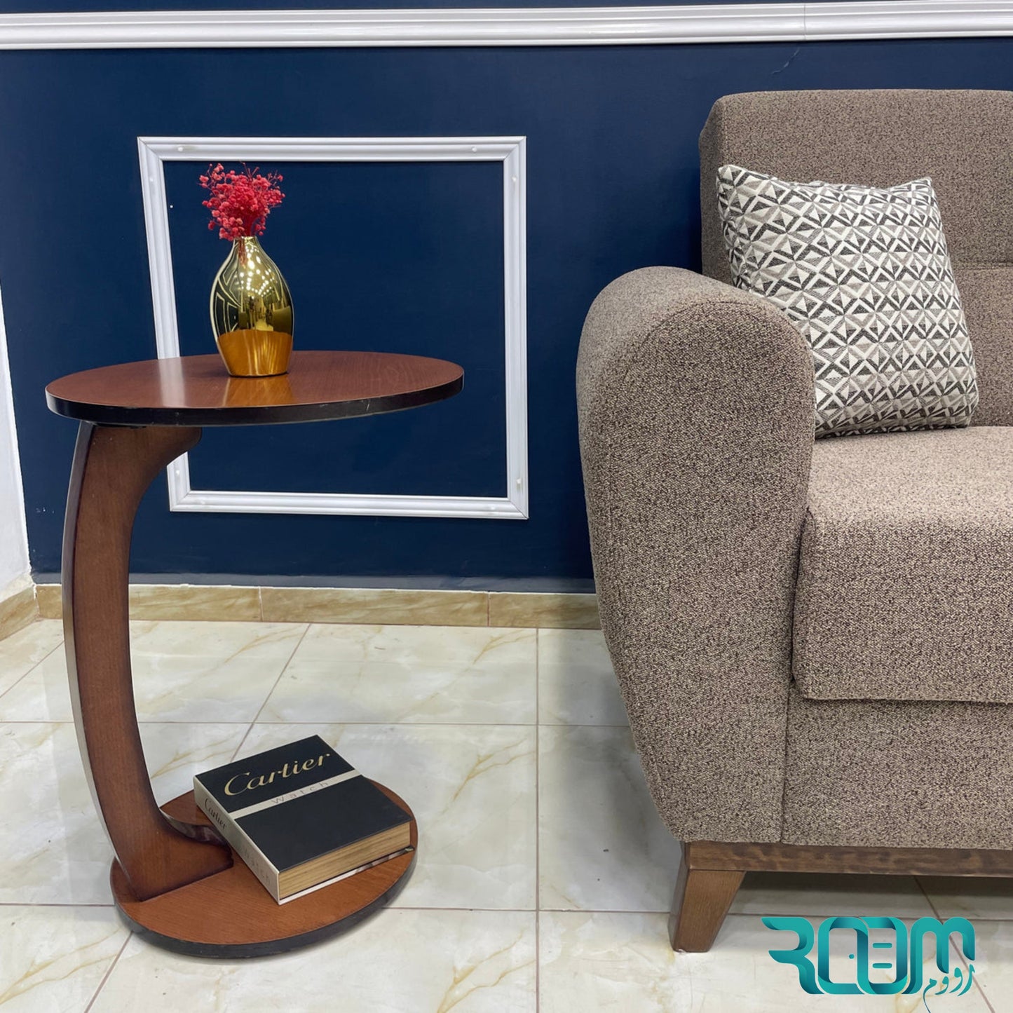 Table mobile CURVY, bois hêtre