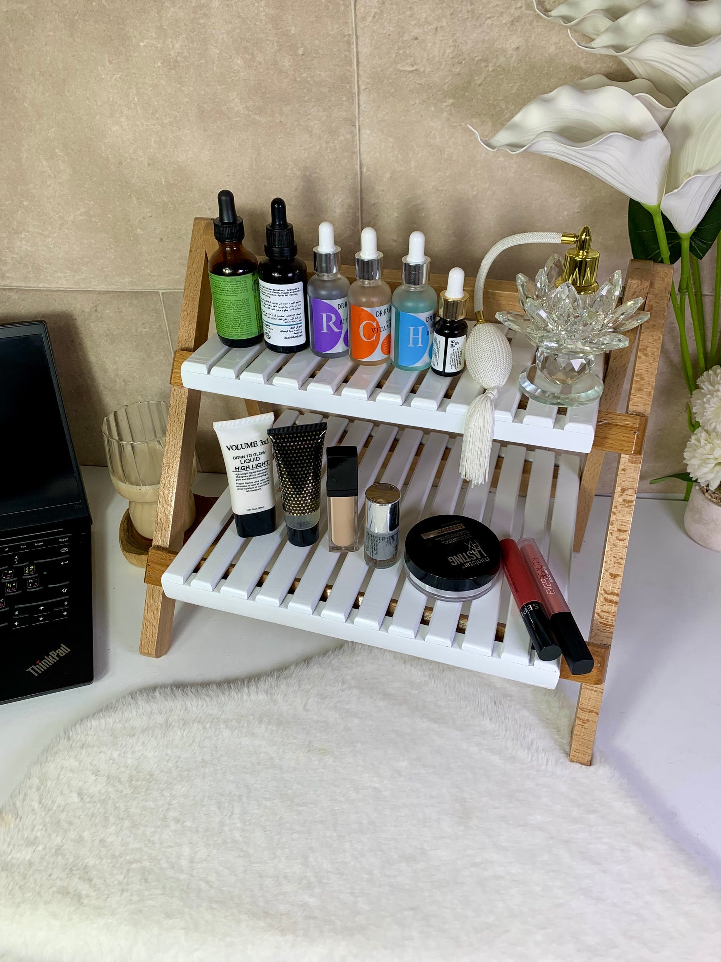 Etagère Bohème pliable en bois hêtre