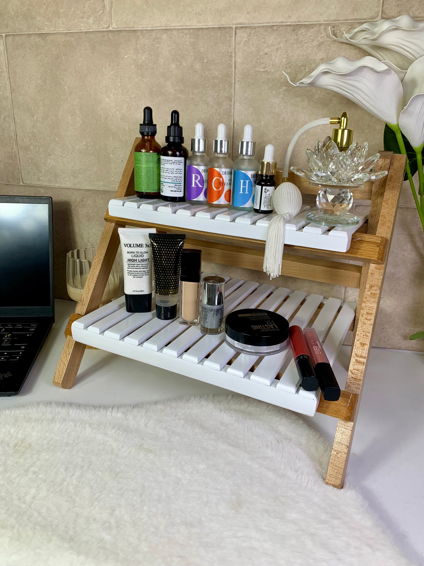 Etagère Bohème pliable en bois hêtre