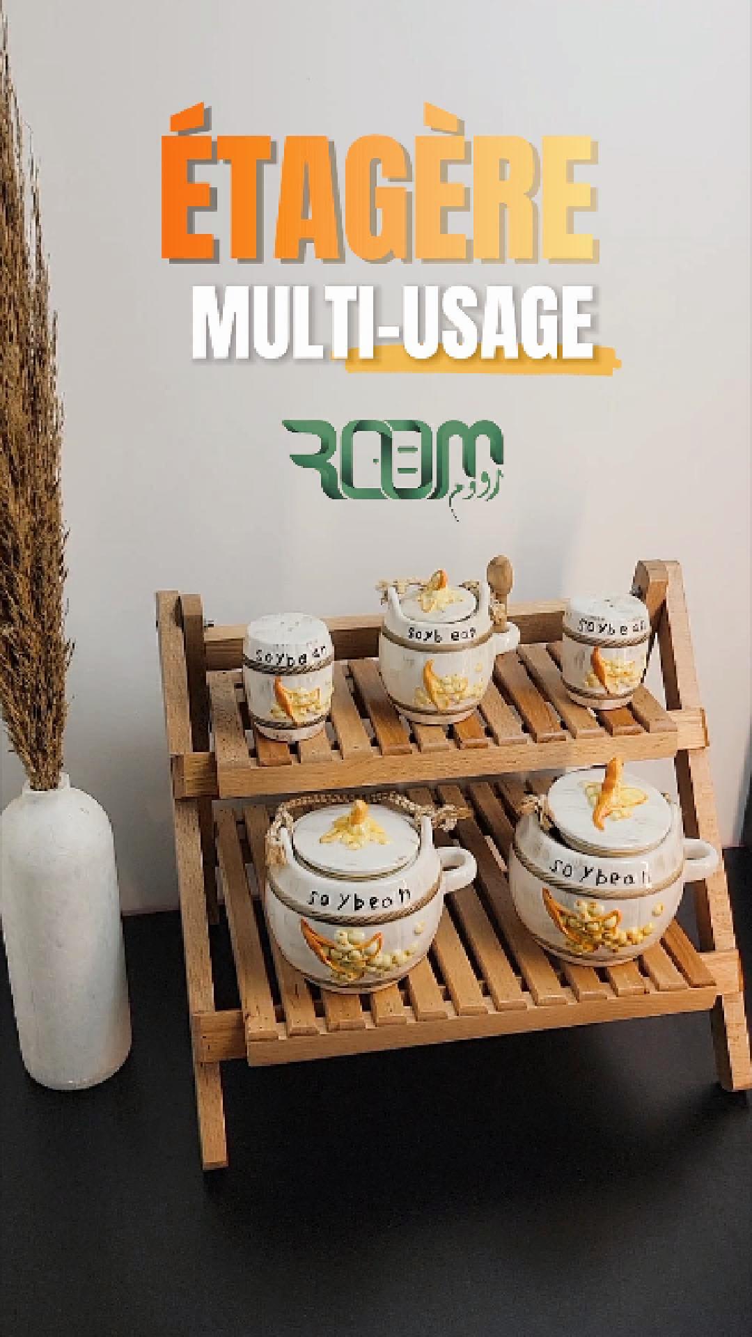 Etagère Bohème pliable en bois hêtre