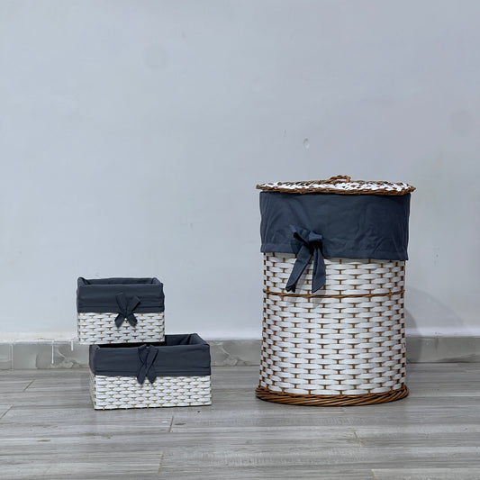 OSIER / Panier à linge décoratif en osier