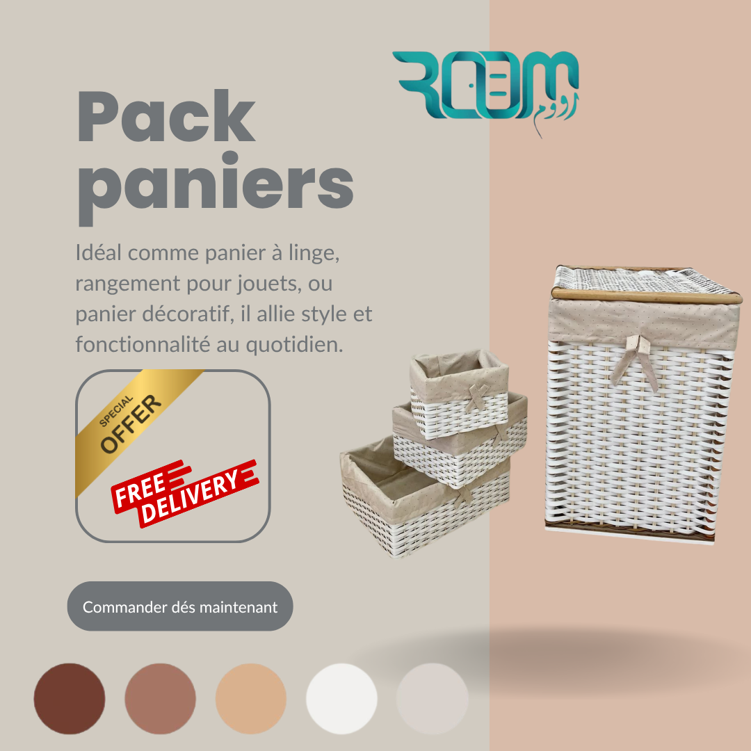Les paniers à rangements