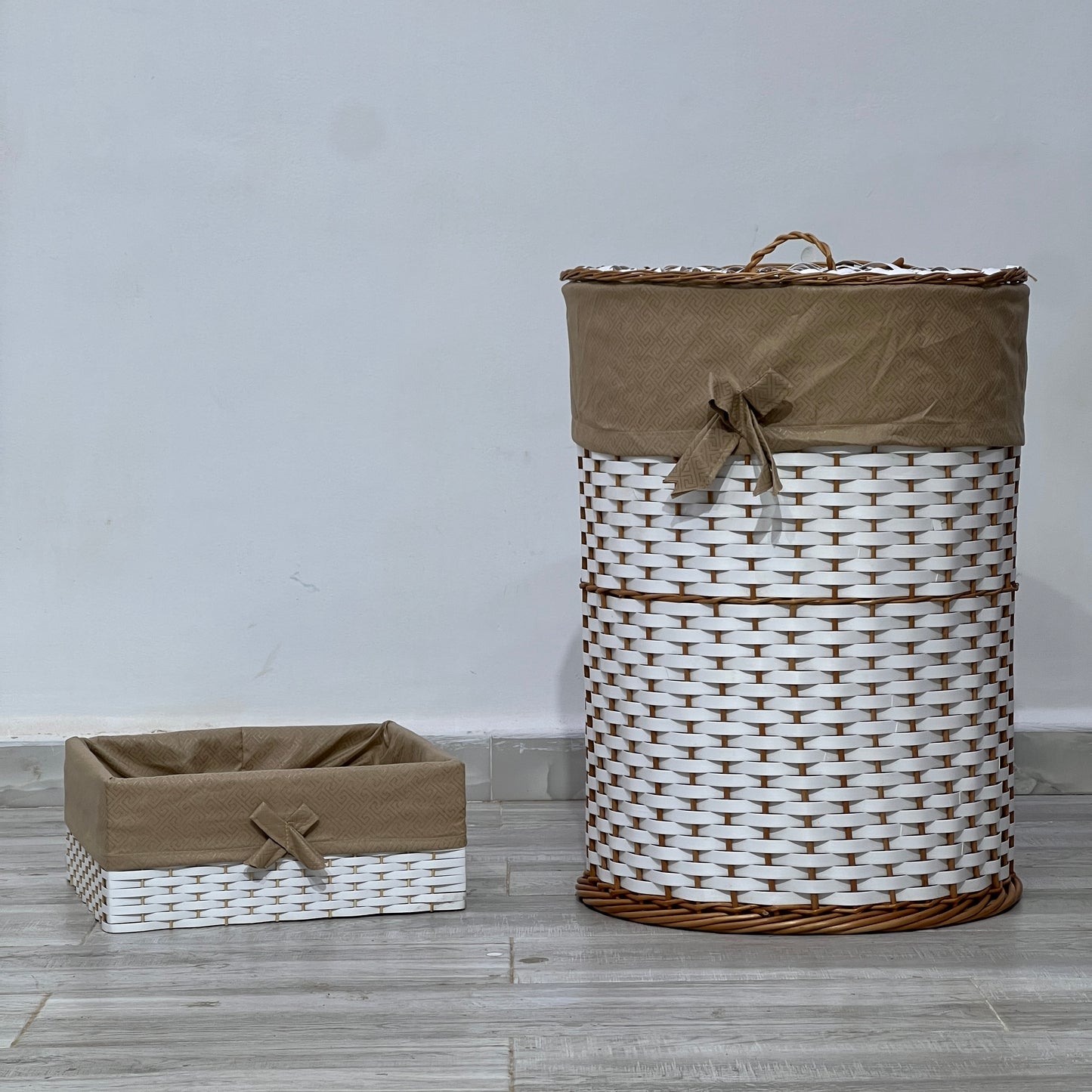 OSIER / Panier à linge décoratif en osier