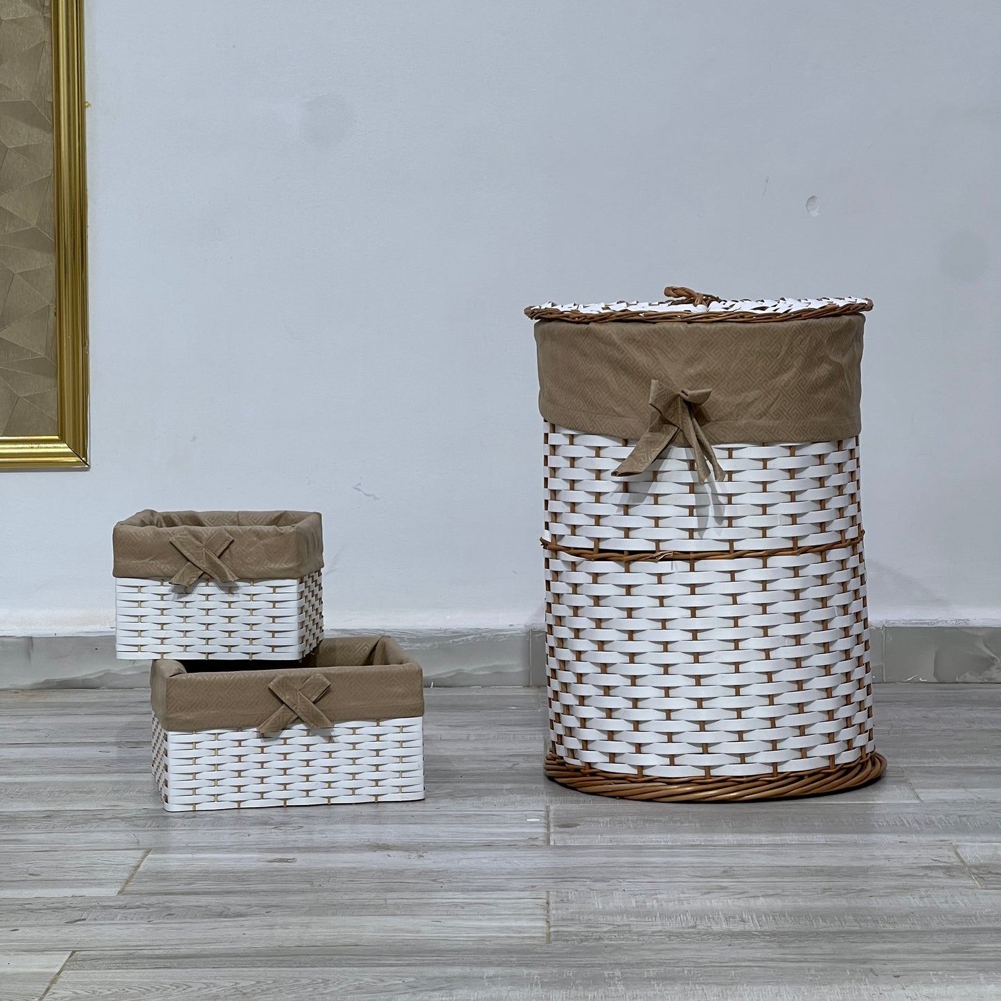 OSIER / Panier à linge décoratif en osier