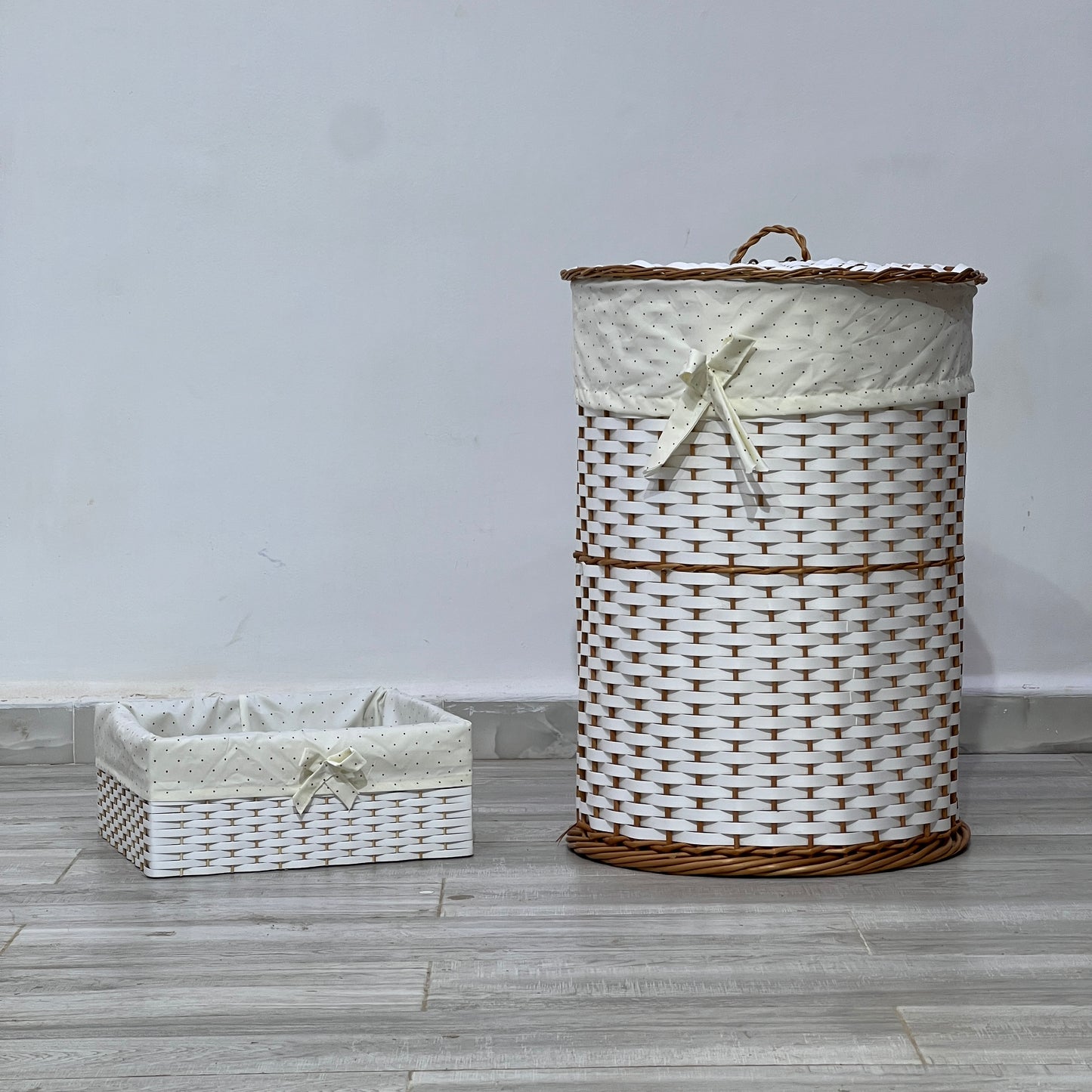 OSIER / Panier à linge décoratif en osier