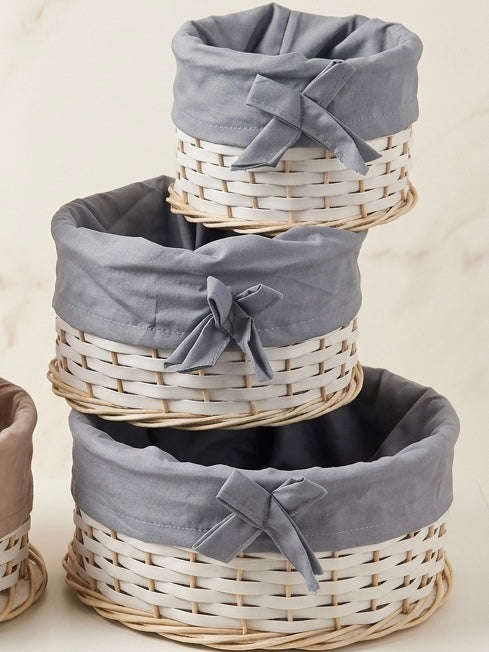 Série de paniers de rangement en osier