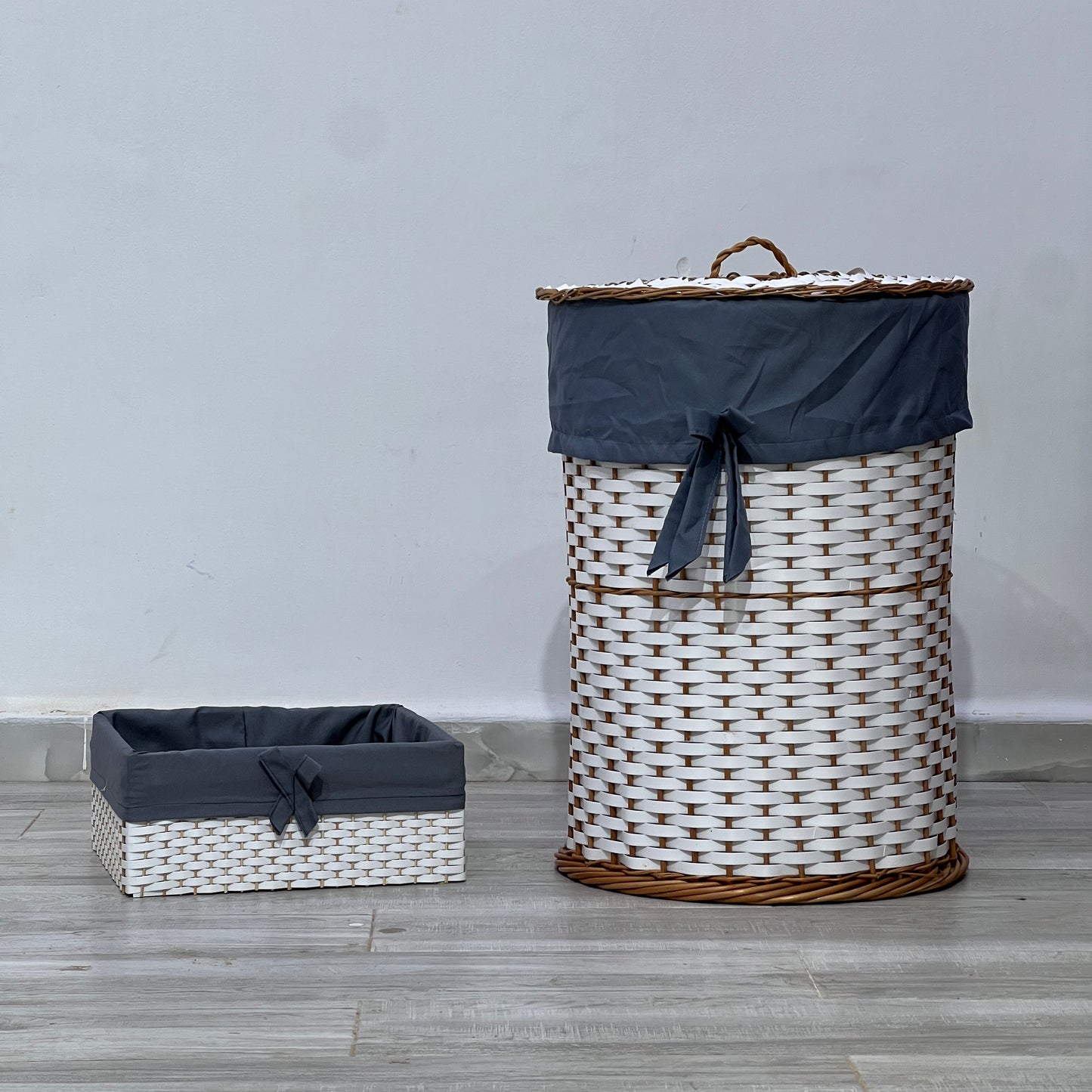 OSIER / Panier à linge décoratif en osier