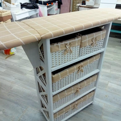 Meuble à rangement et table fer à repasser