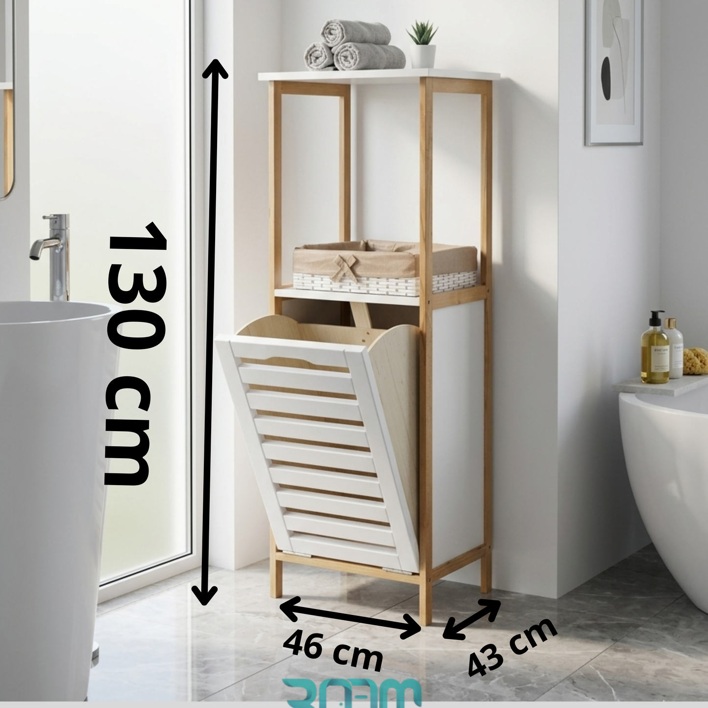 Meuble وpanier à linge