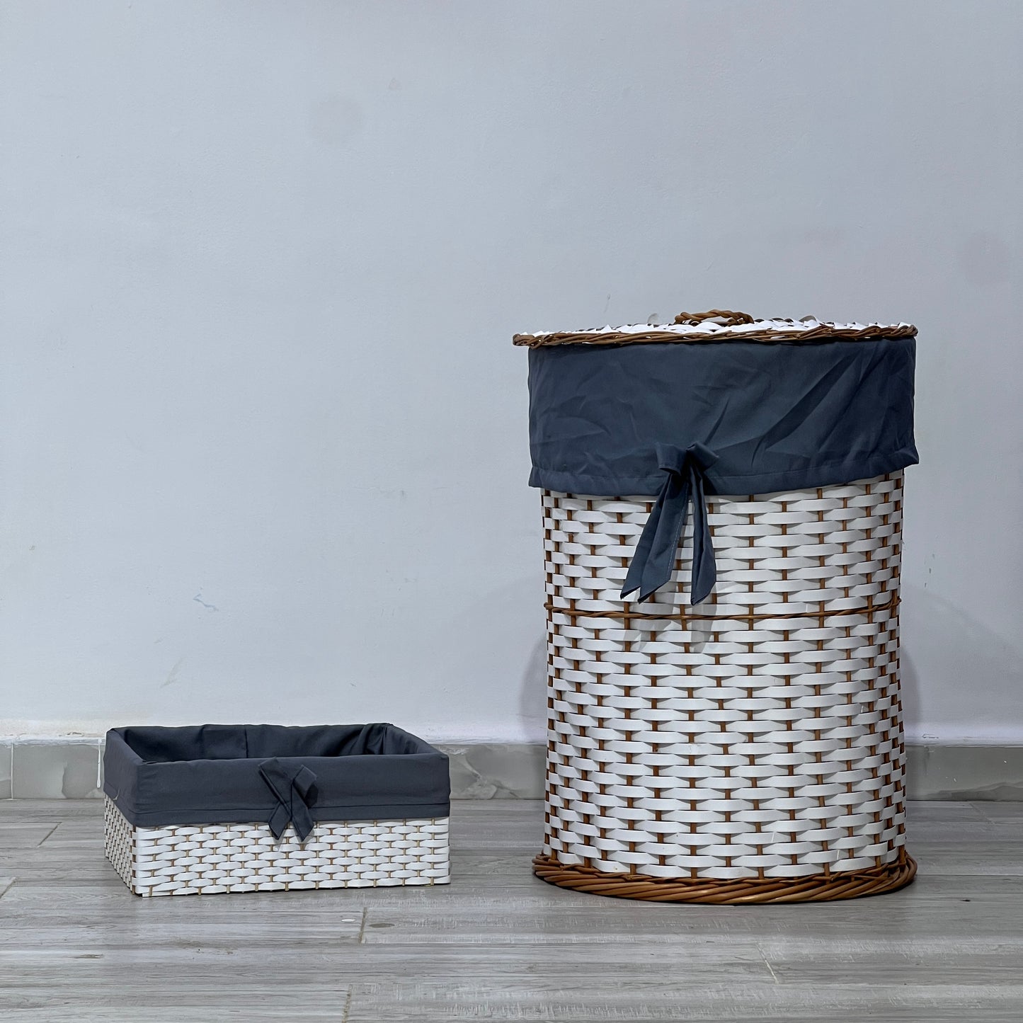 OSIER / Panier à linge décoratif en osier