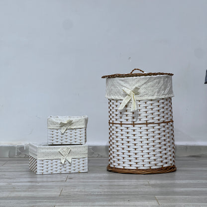 OSIER / Panier à linge décoratif en osier