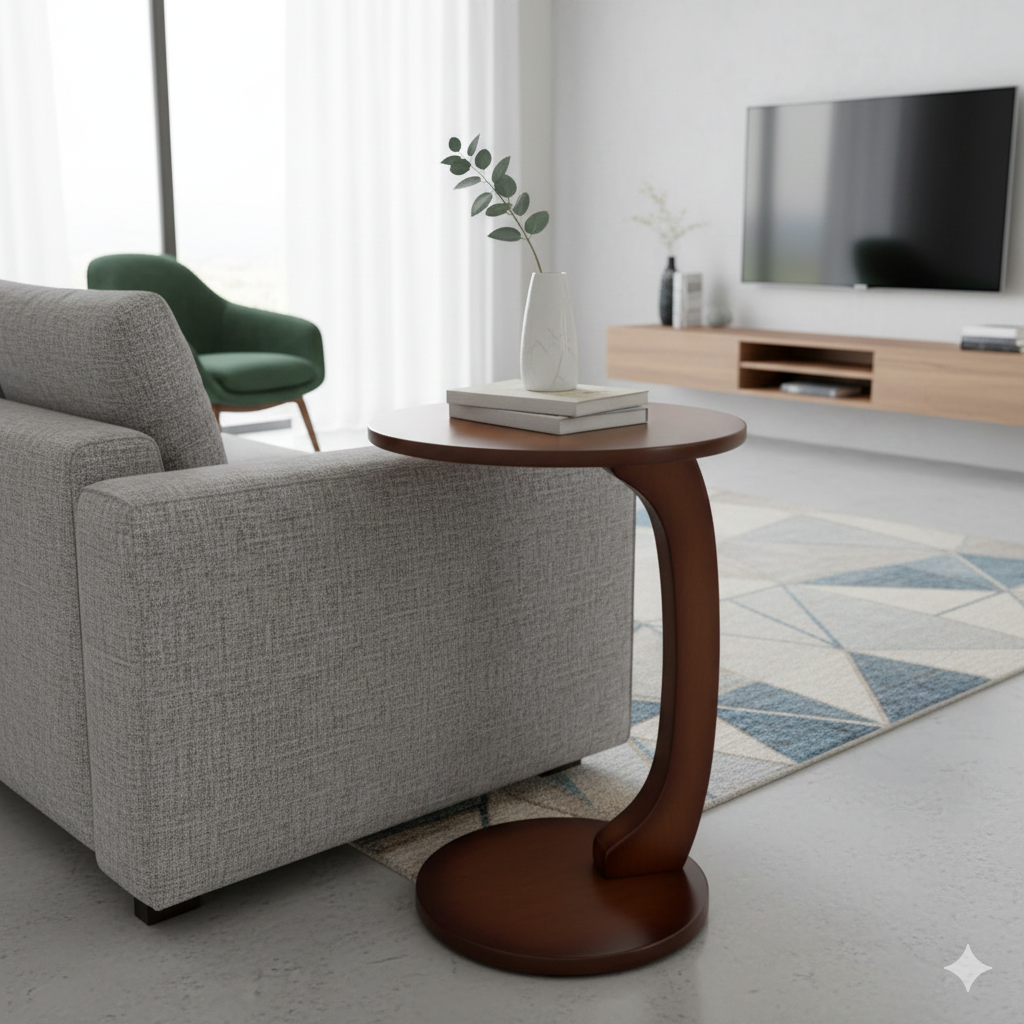 Table mobile CURVY,  bois hêtre