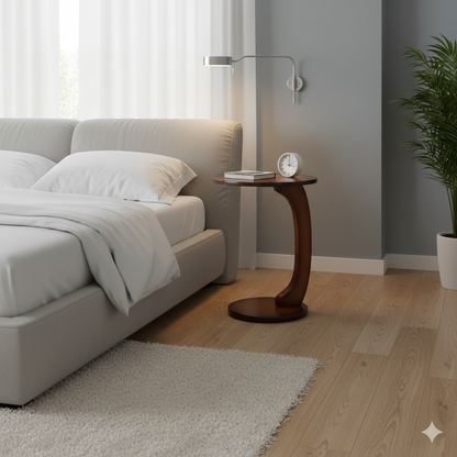 Table mobile CURVY,  bois hêtre