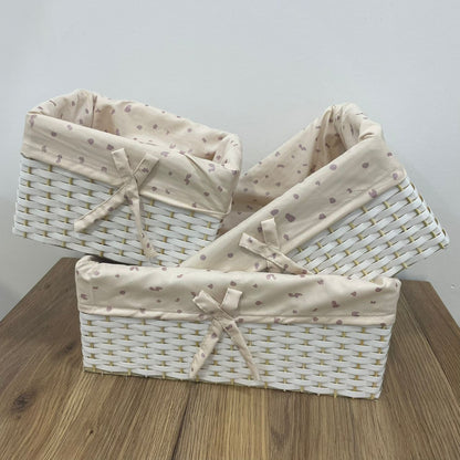 Pack de 3 paniers + corbeille