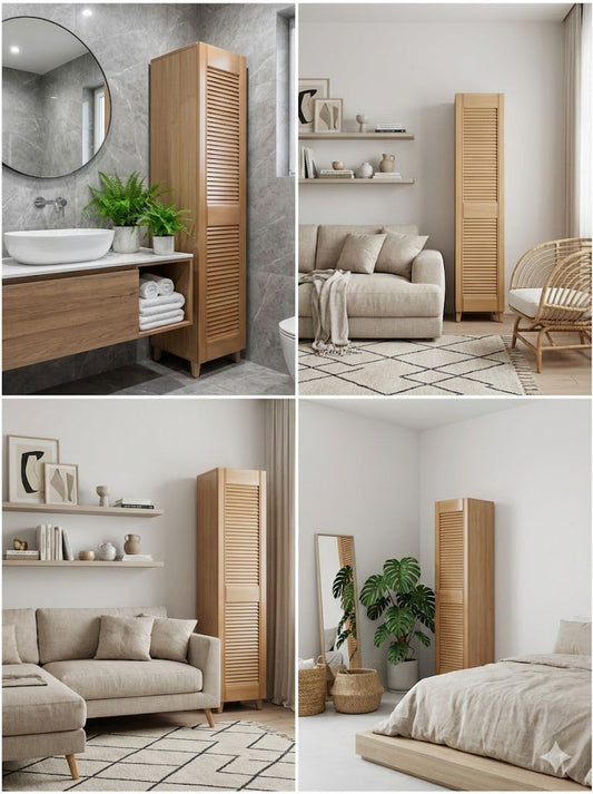 Colonne en bois hêtre