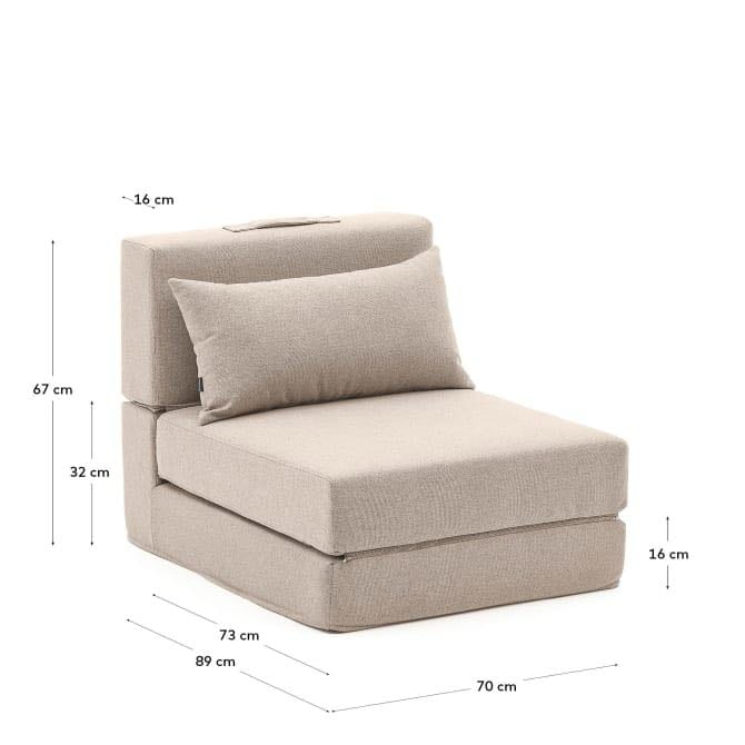 Fauteuil Lit Pliable Avec Coussin